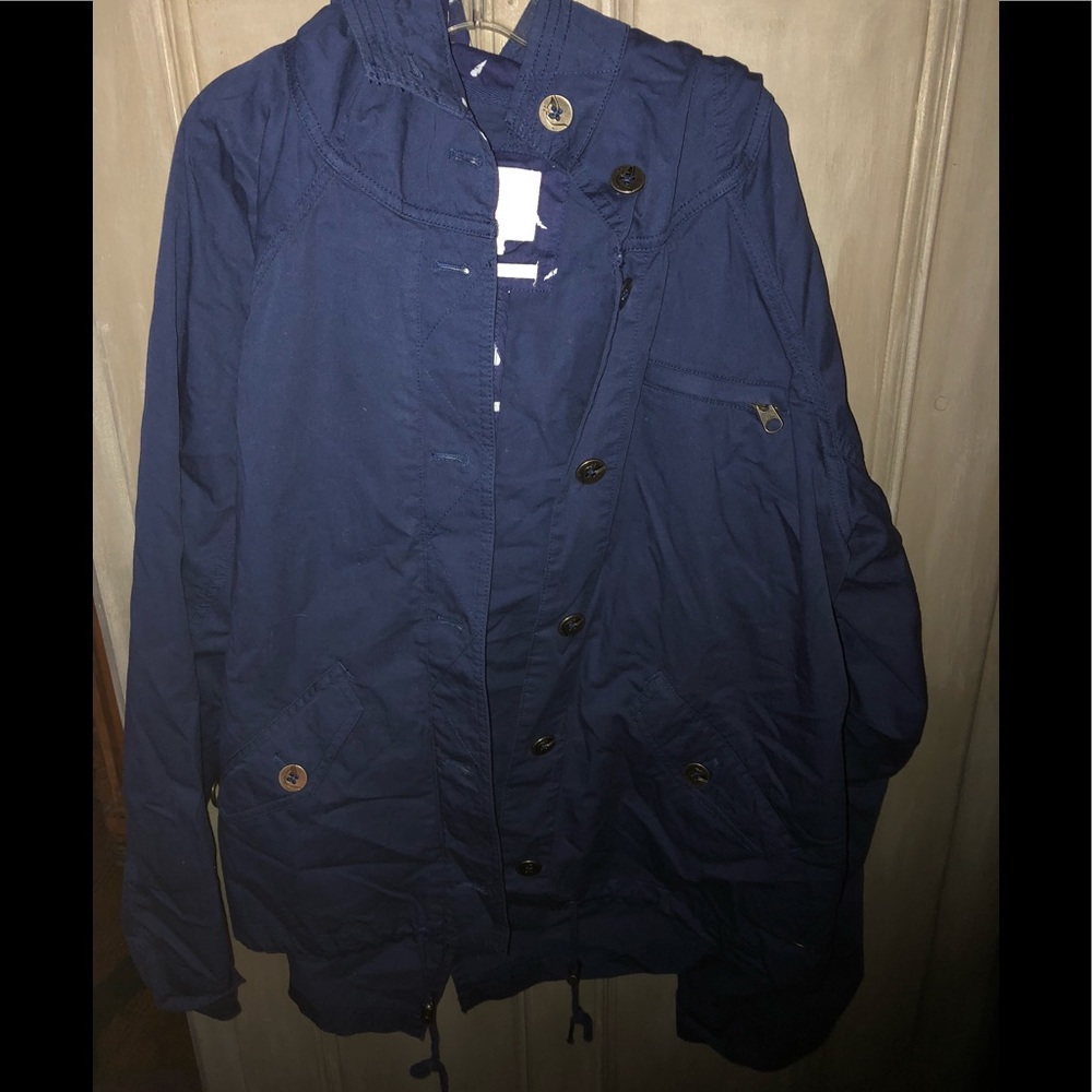 Navy raincoat/jacket